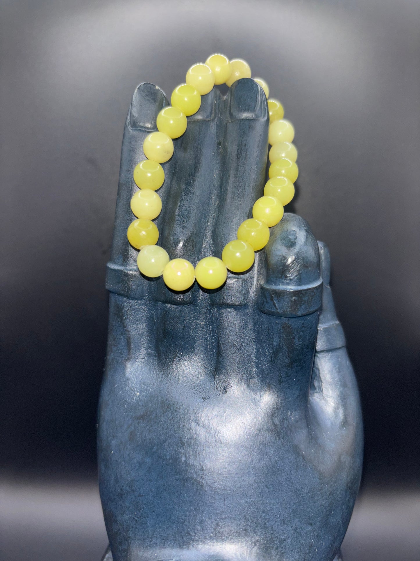 Lemon Jade Unisex Bracelet | Crystal Bracelet for Abundance, Joy & Spiritual Healing